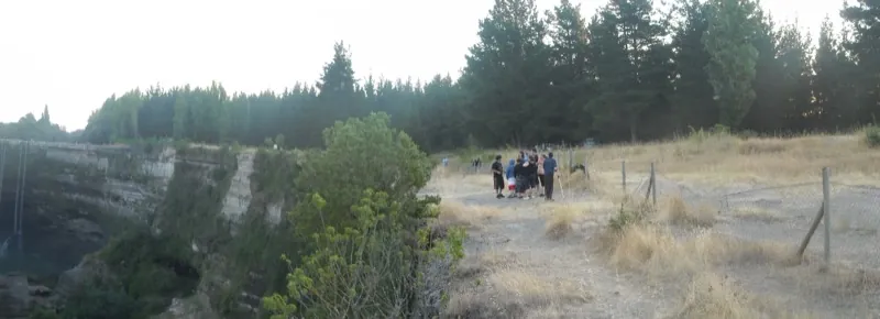 El Río Itata precipitándose en el Salto del Itata, Ñuble