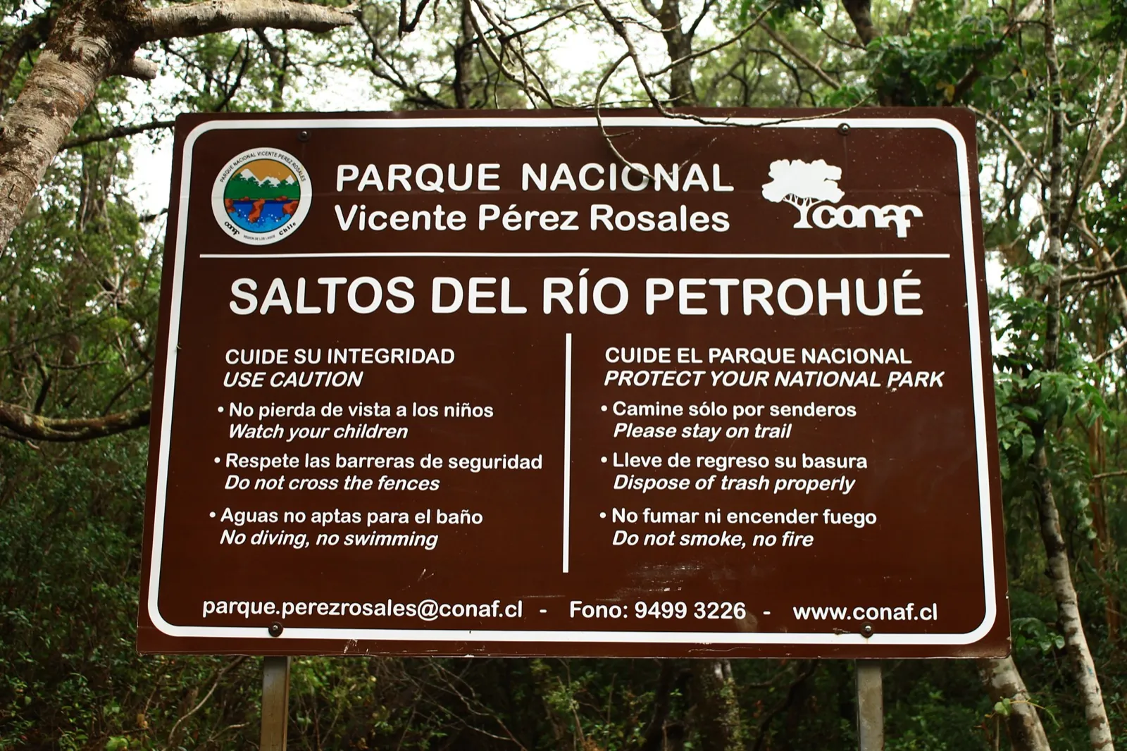 Saltos del Petrohué con agua turquesa sobre roca basáltica volcánica